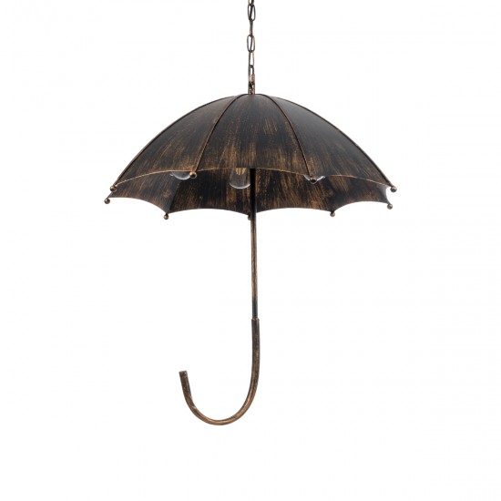 GLOBOSTAR® UMBRELLA 01406 Vintage Κρεμαστό Φωτιστικό Οροφής με Ντουί 5 x E27 AC 220-240V IP20 - Χάλκινο - Μ60 x Π60 x Y65cm GLOBOSTAR® UMBRELLA 01406 Vintage Κρεμαστό Φωτιστικό Οροφής με Ντουί 5 x E27 AC 220-240V IP20 - Χάλκινο - Μ60 x Π60 x Y65cm