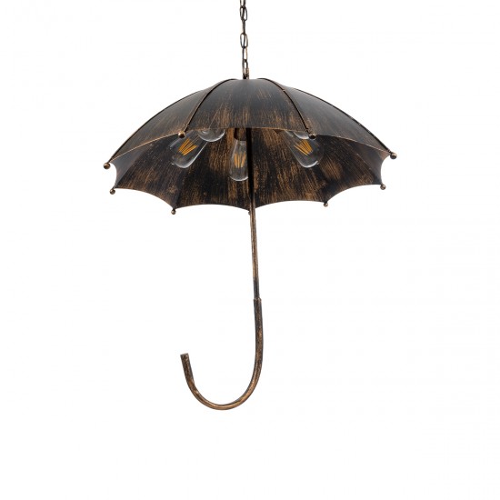 GLOBOSTAR® UMBRELLA 01406 Vintage Κρεμαστό Φωτιστικό Οροφής με Ντουί 5 x E27 AC 220-240V IP20 - Χάλκινο - Μ60 x Π60 x Y65cm GLOBOSTAR® UMBRELLA 01406 Vintage Κρεμαστό Φωτιστικό Οροφής με Ντουί 5 x E27 AC 220-240V IP20 - Χάλκινο - Μ60 x Π60 x Y65cm
