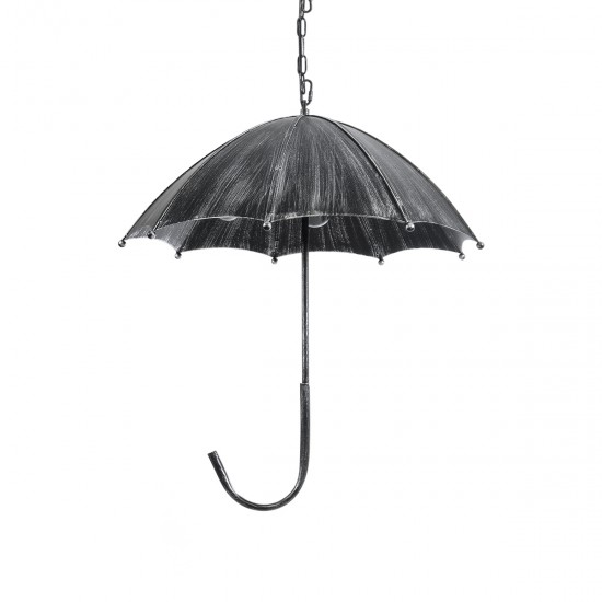 GLOBOSTAR® UMBRELLA 01407 Vintage Κρεμαστό Φωτιστικό Οροφής με Ντουί 5 x E27 AC 220-240V IP20 - Ασημί - Μ60 x Π60 x Y65cm GLOBOSTAR® UMBRELLA 01407 Vintage Κρεμαστό Φωτιστικό Οροφής με Ντουί 5 x E27 AC 220-240V IP20 - Ασημί - Μ60 x Π60 x Y65cm