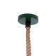 GLOBOSTAR® CRANE 01408 Vintage Κρεμαστό Φωτιστικό Οροφής με Ντουί 1 x E27 AC 220-240V IP20 - Πράσινο & Μπεζ - Μ36 x Π36 x Y31cm