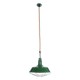 GLOBOSTAR® CRANE 01408 Vintage Κρεμαστό Φωτιστικό Οροφής με Ντουί 1 x E27 AC 220-240V IP20 - Πράσινο & Μπεζ - Μ36 x Π36 x Y31cm