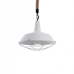 GLOBOSTAR® CRANE 01409 Vintage Κρεμαστό Φωτιστικό Οροφής με Ντουί 1 x E27 AC 220-240V IP20 - Λευκό & Μπεζ - Μ36 x Π36 x Υ31cm GLOBOSTAR® CRANE 01409 Vintage Κρεμαστό Φωτιστικό Οροφής με Ντουί 1 x E27 AC 220-240V IP20 - Λευκό & Μπεζ - Μ36 x Π36 x Υ31cm