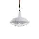 GLOBOSTAR® CRANE 01409 Vintage Κρεμαστό Φωτιστικό Οροφής με Ντουί 1 x E27 AC 220-240V IP20 - Λευκό & Μπεζ - Μ36 x Π36 x Υ31cm