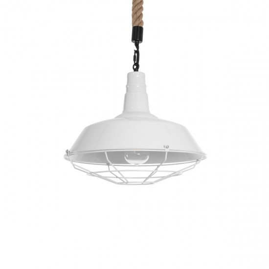 GLOBOSTAR® PUPPET 01412 Vintage Κρεμαστό Φωτιστικό Οροφής με Ντουί 1 x E27 AC 220-240V IP20 - Λευκό & Μπεζ - Μ36 x Π36 x Y31cm GLOBOSTAR® PUPPET 01412 Vintage Κρεμαστό Φωτιστικό Οροφής με Ντουί 1 x E27 AC 220-240V IP20 - Λευκό & Μπεζ - Μ36 x Π36 x Y31cm
