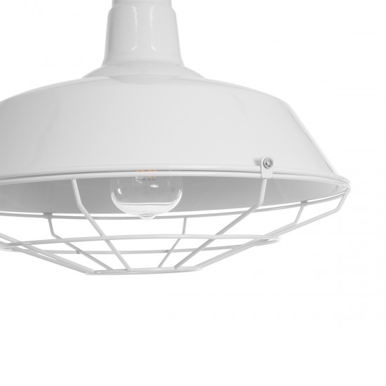 GLOBOSTAR® PUPPET 01412 Vintage Κρεμαστό Φωτιστικό Οροφής με Ντουί 1 x E27 AC 220-240V IP20 - Λευκό & Μπεζ - Μ36 x Π36 x Y31cm GLOBOSTAR® PUPPET 01412 Vintage Κρεμαστό Φωτιστικό Οροφής με Ντουί 1 x E27 AC 220-240V IP20 - Λευκό & Μπεζ - Μ36 x Π36 x Y31cm