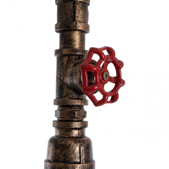 GLOBOSTAR® SPIGOT 01413 Vintage Κρεμαστό Φωτιστικό Οροφής με Ντουί 1 x E27 AC 220-240V IP20 - Χάλκινο & Κόκκινο - Μ5 x Π5 x Y20cm GLOBOSTAR® SPIGOT 01413 Vintage Κρεμαστό Φωτιστικό Οροφής με Ντουί 1 x E27 AC 220-240V IP20 - Χάλκινο & Κόκκινο - Μ5 x Π5 x Y20cm