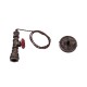 GLOBOSTAR® SPIGOT 01413 Vintage Κρεμαστό Φωτιστικό Οροφής με Ντουί 1 x E27 AC 220-240V IP20 - Χάλκινο & Κόκκινο - Μ5 x Π5 x Y20cm GLOBOSTAR® SPIGOT 01413 Vintage Κρεμαστό Φωτιστικό Οροφής με Ντουί 1 x E27 AC 220-240V IP20 - Χάλκινο & Κόκκινο - Μ5 x Π5 x Y20cm