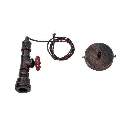 GLOBOSTAR® SPIGOT 01414 Vintage Κρεμαστό Φωτιστικό Οροφής με Ντουί 1 x E27 AC 220-240V IP20 - Καφέ & Κόκκινο - Μ5 x Π5 x Y20cm GLOBOSTAR® SPIGOT 01414 Vintage Κρεμαστό Φωτιστικό Οροφής με Ντουί 1 x E27 AC 220-240V IP20 - Καφέ & Κόκκινο - Μ5 x Π5 x Y20cm