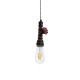 GLOBOSTAR® SPIGOT 01414 Vintage Κρεμαστό Φωτιστικό Οροφής με Ντουί 1 x E27 AC 220-240V IP20 - Καφέ & Κόκκινο - Μ5 x Π5 x Y20cm GLOBOSTAR® SPIGOT 01414 Vintage Κρεμαστό Φωτιστικό Οροφής με Ντουί 1 x E27 AC 220-240V IP20 - Καφέ & Κόκκινο - Μ5 x Π5 x Y20cm