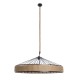 GLOBOSTAR® SAHARA 01416 Boho Κρεμαστό Φωτιστικό Οροφής με Ντουί 1 x E27 AC 220-240V IP20 - Μπεζ & Μαύρο - Μ80 x Π80 x Y25cm GLOBOSTAR® SAHARA 01416 Boho Κρεμαστό Φωτιστικό Οροφής με Ντουί 1 x E27 AC 220-240V IP20 - Μπεζ & Μαύρο - Μ80 x Π80 x Y25cm
