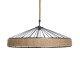 GLOBOSTAR® SAHARA 01416 Boho Κρεμαστό Φωτιστικό Οροφής με Ντουί 1 x E27 AC 220-240V IP20 - Μπεζ & Μαύρο - Μ80 x Π80 x Y25cm GLOBOSTAR® SAHARA 01416 Boho Κρεμαστό Φωτιστικό Οροφής με Ντουί 1 x E27 AC 220-240V IP20 - Μπεζ & Μαύρο - Μ80 x Π80 x Y25cm