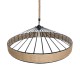 GLOBOSTAR® SAHARA 01416 Boho Κρεμαστό Φωτιστικό Οροφής με Ντουί 1 x E27 AC 220-240V IP20 - Μπεζ & Μαύρο - Μ80 x Π80 x Y25cm GLOBOSTAR® SAHARA 01416 Boho Κρεμαστό Φωτιστικό Οροφής με Ντουί 1 x E27 AC 220-240V IP20 - Μπεζ & Μαύρο - Μ80 x Π80 x Y25cm