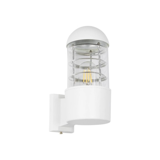 GLOBOSTAR® NEWI 01418 Μοντέρνο Φωτιστικό Τοίχου - Απλίκα με Ντουί 1 x E27 AC 220-240V IP20 - Λευκό - Μ11 x Π17 x Υ25cm GLOBOSTAR® NEWI 01418 Μοντέρνο Φωτιστικό Τοίχου - Απλίκα με Ντουί 1 x E27 AC 220-240V IP20 - Λευκό - Μ11 x Π17 x Υ25cm