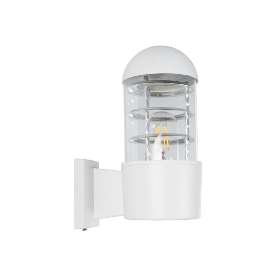 GLOBOSTAR® NEWI 01418 Μοντέρνο Φωτιστικό Τοίχου - Απλίκα με Ντουί 1 x E27 AC 220-240V IP20 - Λευκό - Μ11 x Π17 x Υ25cm GLOBOSTAR® NEWI 01418 Μοντέρνο Φωτιστικό Τοίχου - Απλίκα με Ντουί 1 x E27 AC 220-240V IP20 - Λευκό - Μ11 x Π17 x Υ25cm