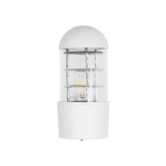 GLOBOSTAR® NEWI 01418 Μοντέρνο Φωτιστικό Τοίχου - Απλίκα με Ντουί 1 x E27 AC 220-240V IP20 - Λευκό - Μ11 x Π17 x Υ25cm GLOBOSTAR® NEWI 01418 Μοντέρνο Φωτιστικό Τοίχου - Απλίκα με Ντουί 1 x E27 AC 220-240V IP20 - Λευκό - Μ11 x Π17 x Υ25cm
