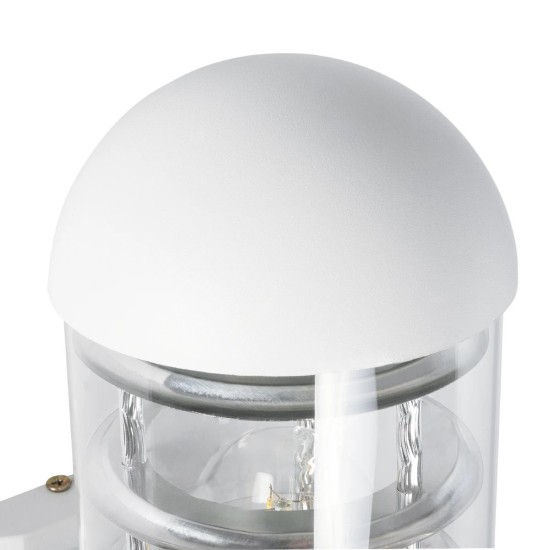GLOBOSTAR® NEWI 01418 Μοντέρνο Φωτιστικό Τοίχου - Απλίκα με Ντουί 1 x E27 AC 220-240V IP20 - Λευκό - Μ11 x Π17 x Υ25cm GLOBOSTAR® NEWI 01418 Μοντέρνο Φωτιστικό Τοίχου - Απλίκα με Ντουί 1 x E27 AC 220-240V IP20 - Λευκό - Μ11 x Π17 x Υ25cm