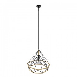 GLOBOSTAR® FLUTED 01422 Vintage Κρεμαστό Φωτιστικό Οροφής με Ντουί 1 x E27 AC 220-240V IP20 - Μαύρο & Μπεζ - Μ50 x Π50 x Y44cm GLOBOSTAR® FLUTED 01422 Vintage Κρεμαστό Φωτιστικό Οροφής με Ντουί 1 x E27 AC 220-240V IP20 - Μαύρο & Μπεζ - Μ50 x Π50 x Y44cm