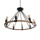 GLOBOSTAR® MILLBANK 01423 Vintage Κρεμαστό Φωτιστικό Οροφής με Ντουί 8 x E27 AC 220-240V IP20 - Μαύρο & Μπεζ - Μ80 x Π80 x Y54cm GLOBOSTAR® MILLBANK 01423 Vintage Κρεμαστό Φωτιστικό Οροφής με Ντουί 8 x E27 AC 220-240V IP20 - Μαύρο & Μπεζ - Μ80 x Π80 x Y54cm