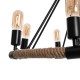 GLOBOSTAR® MILLBANK 01423 Vintage Κρεμαστό Φωτιστικό Οροφής με Ντουί 8 x E27 AC 220-240V IP20 - Μαύρο & Μπεζ - Μ80 x Π80 x Y54cm GLOBOSTAR® MILLBANK 01423 Vintage Κρεμαστό Φωτιστικό Οροφής με Ντουί 8 x E27 AC 220-240V IP20 - Μαύρο & Μπεζ - Μ80 x Π80 x Y54cm