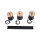 GLOBOSTAR® LANA 01425 Μοντέρνο Κρεμαστό Φωτιστικό Οροφής με Ντουί 3 x E27 AC 220-240V IP20 - Μαύρο & Καφέ - Μ60 x Π13 x Υ18cm GLOBOSTAR® LANA 01425 Μοντέρνο Κρεμαστό Φωτιστικό Οροφής με Ντουί 3 x E27 AC 220-240V IP20 - Μαύρο & Καφέ - Μ60 x Π13 x Υ18cm