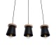 GLOBOSTAR® LANA 01425 Μοντέρνο Κρεμαστό Φωτιστικό Οροφής με Ντουί 3 x E27 AC 220-240V IP20 - Μαύρο & Καφέ - Μ60 x Π13 x Υ18cm GLOBOSTAR® LANA 01425 Μοντέρνο Κρεμαστό Φωτιστικό Οροφής με Ντουί 3 x E27 AC 220-240V IP20 - Μαύρο & Καφέ - Μ60 x Π13 x Υ18cm