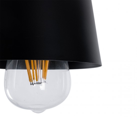 GLOBOSTAR® LANA 01425 Μοντέρνο Κρεμαστό Φωτιστικό Οροφής με Ντουί 3 x E27 AC 220-240V IP20 - Μαύρο & Καφέ - Μ60 x Π13 x Υ18cm GLOBOSTAR® LANA 01425 Μοντέρνο Κρεμαστό Φωτιστικό Οροφής με Ντουί 3 x E27 AC 220-240V IP20 - Μαύρο & Καφέ - Μ60 x Π13 x Υ18cm