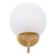GLOBOSTAR® JADA 01426 Μοντέρνο Φωτιστικό Τοίχου - Απλίκα με Ντουί 1 x E27 AC 220-240V IP20 - Χρυσό & Λευκό - Μ15 x Π21.5 x Υ18cm GLOBOSTAR® JADA 01426 Μοντέρνο Φωτιστικό Τοίχου - Απλίκα με Ντουί 1 x E27 AC 220-240V IP20 - Χρυσό & Λευκό - Μ15 x Π21.5 x Υ18cm