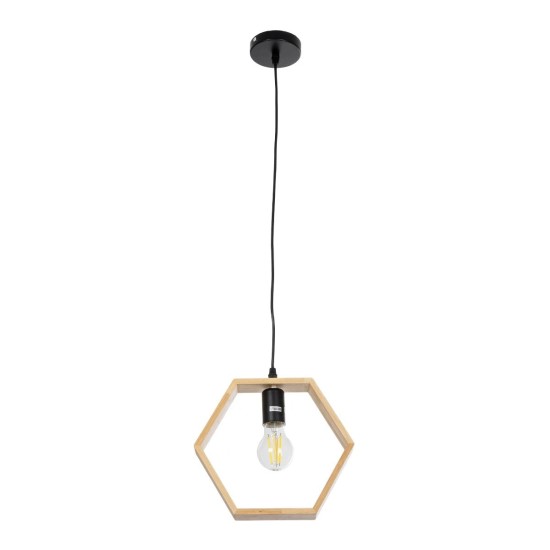 GLOBOSTAR® ELISE 01429 Μοντέρνο Κρεμαστό Φωτιστικό Οροφής με Ντουί 1 x E27 AC 220-240V IP20 - Μπεζ & Μαύρο - Μ26 x Π8 x Υ25cm GLOBOSTAR® ELISE 01429 Μοντέρνο Κρεμαστό Φωτιστικό Οροφής με Ντουί 1 x E27 AC 220-240V IP20 - Μπεζ & Μαύρο - Μ26 x Π8 x Υ25cm