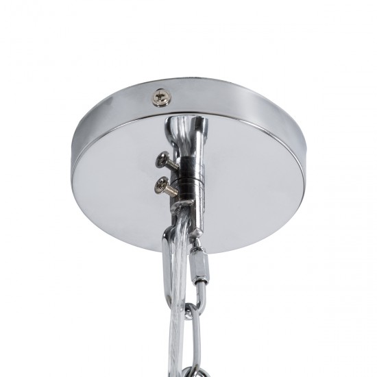 GLOBOSTAR® OCTAVE 01431 Μοντέρνο Κρεμαστό Φωτιστικό Οροφής με Ντουί 1 x E27 AC 220-240V IP20 - Μπεζ - Μ64 x Π64 x Y66cm