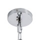 GLOBOSTAR® OCTAVE 01431 Μοντέρνο Κρεμαστό Φωτιστικό Οροφής με Ντουί 1 x E27 AC 220-240V IP20 - Μπεζ - Μ64 x Π64 x Y66cm