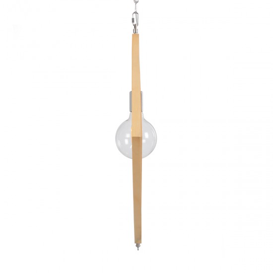 GLOBOSTAR® OCTAVE 01431 Μοντέρνο Κρεμαστό Φωτιστικό Οροφής με Ντουί 1 x E27 AC 220-240V IP20 - Μπεζ - Μ64 x Π64 x Y66cm