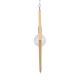 GLOBOSTAR® OCTAVE 01431 Μοντέρνο Κρεμαστό Φωτιστικό Οροφής με Ντουί 1 x E27 AC 220-240V IP20 - Μπεζ - Μ64 x Π64 x Y66cm