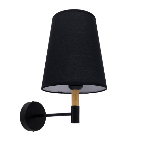 GLOBOSTAR® LYDFORD 01432 Μοντέρνο Φωτιστικό Τοίχου - Απλίκα με Ντουί 1 x E27 AC 220-240V IP20 - Μαύρο & Μπεζ - Μ20 x Π28 x Υ36cm GLOBOSTAR® LYDFORD 01432 Μοντέρνο Φωτιστικό Τοίχου - Απλίκα με Ντουί 1 x E27 AC 220-240V IP20 - Μαύρο & Μπεζ - Μ20 x Π28 x Υ36cm