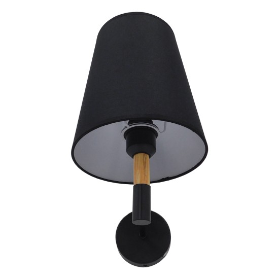 GLOBOSTAR® LYDFORD 01432 Μοντέρνο Φωτιστικό Τοίχου - Απλίκα με Ντουί 1 x E27 AC 220-240V IP20 - Μαύρο & Μπεζ - Μ20 x Π28 x Υ36cm GLOBOSTAR® LYDFORD 01432 Μοντέρνο Φωτιστικό Τοίχου - Απλίκα με Ντουί 1 x E27 AC 220-240V IP20 - Μαύρο & Μπεζ - Μ20 x Π28 x Υ36cm