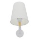 GLOBOSTAR® LYDFORD 01433 Μοντέρνο Φωτιστικό Τοίχου - Απλίκα με Ντουί 1 x E27 AC 220-240V IP20 - Λευκό & Μπέζ - Μ20 x Π28 x Υ36cm