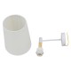 GLOBOSTAR® LYDFORD 01433 Μοντέρνο Φωτιστικό Τοίχου - Απλίκα με Ντουί 1 x E27 AC 220-240V IP20 - Λευκό & Μπέζ - Μ20 x Π28 x Υ36cm
