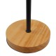 GLOBOSTAR® HONOR SQUARE 01435 Μοντέρνο Επιτραπέζιο Φωτιστικό Πορτατίφ με Ντουί 1 x E27 AC 220-240V IP20 - Μαύρο & Μπεζ - M20 x Π20 x Υ42cm
