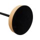 GLOBOSTAR® HONOR SQUARE 01435 Μοντέρνο Επιτραπέζιο Φωτιστικό Πορτατίφ με Ντουί 1 x E27 AC 220-240V IP20 - Μαύρο & Μπεζ - M20 x Π20 x Υ42cm