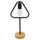 GLOBOSTAR® HONOR TRIANGLE 01436 Μοντέρνο Επιτραπέζιο Φωτιστικό Πορτατίφ με Ντουί 1 x E27 AC 220-240V IP20 - Μαύρο & Μπεζ - M20 x Π20 x Υ40cm GLOBOSTAR® HONOR TRIANGLE 01436 Μοντέρνο Επιτραπέζιο Φωτιστικό Πορτατίφ με Ντουί 1 x E27 AC 220-240V IP20 - Μαύρο & Μπεζ - M20 x Π20 x Υ40cm