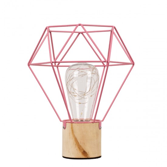 GLOBOSTAR® ANTLER 01442 Μοντέρνο Επιτραπέζιο Φωτιστικό LED 2.2W 154lm 360° DC 5V IP20 Θερμό Λευκό 2700K - DIODE - Ροζ & Μπεζ - Μ19 x Π19 x Υ23cm - 2 Χρόνια Εγγύηση GLOBOSTAR® ANTLER 01442 Μοντέρνο Επιτραπέζιο Φωτιστικό LED 2.2W 154lm 360° DC 5V IP20 Θερμό Λευκό 2700K - DIODE - Ροζ & Μπεζ - Μ19 x Π19 x Υ23cm - 2 Χρόνια Εγγύηση