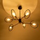 GLOBOSTAR® NEXUS 01446 Μοντέρνο Φωτιστικό Οροφής με Ντουί 6 x E27 AC 220-240V IP20 - Μαύρο & Χάλκινο - Μ105 x Π105 x Υ70cm GLOBOSTAR® NEXUS 01446 Μοντέρνο Φωτιστικό Οροφής με Ντουί 6 x E27 AC 220-240V IP20 - Μαύρο & Χάλκινο - Μ105 x Π105 x Υ70cm