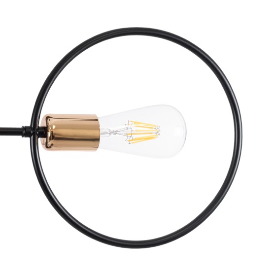 GLOBOSTAR® NEXUS 01446 Μοντέρνο Φωτιστικό Οροφής με Ντουί 6 x E27 AC 220-240V IP20 - Μαύρο & Χάλκινο - Μ105 x Π105 x Υ70cm GLOBOSTAR® NEXUS 01446 Μοντέρνο Φωτιστικό Οροφής με Ντουί 6 x E27 AC 220-240V IP20 - Μαύρο & Χάλκινο - Μ105 x Π105 x Υ70cm