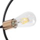 GLOBOSTAR® NEXUS 01446 Μοντέρνο Φωτιστικό Οροφής με Ντουί 6 x E27 AC 220-240V IP20 - Μαύρο & Χάλκινο - Μ105 x Π105 x Υ70cm GLOBOSTAR® NEXUS 01446 Μοντέρνο Φωτιστικό Οροφής με Ντουί 6 x E27 AC 220-240V IP20 - Μαύρο & Χάλκινο - Μ105 x Π105 x Υ70cm