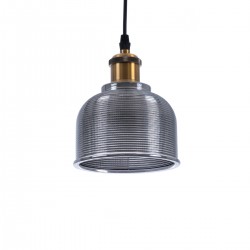 GLOBOSTAR® SEGRETO 01449 Vintage Κρεμαστό Φωτιστικό Οροφής με Ντουί 1 x E27 AC 220-240V IP20 - Γκρι & Χρυσό - Μ14 x Π14 x Υ18cm GLOBOSTAR® SEGRETO 01449 Vintage Κρεμαστό Φωτιστικό Οροφής με Ντουί 1 x E27 AC 220-240V IP20 - Γκρι & Χρυσό - Μ14 x Π14 x Υ18cm