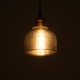 GLOBOSTAR® SEGRETO 01449 Vintage Κρεμαστό Φωτιστικό Οροφής με Ντουί 1 x E27 AC 220-240V IP20 - Γκρι & Χρυσό - Μ14 x Π14 x Υ18cm