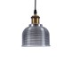 GLOBOSTAR® SEGRETO 01449 Vintage Κρεμαστό Φωτιστικό Οροφής με Ντουί 1 x E27 AC 220-240V IP20 - Γκρι & Χρυσό - Μ14 x Π14 x Υ18cm