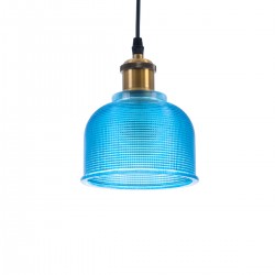 GLOBOSTAR® SEGRETO 01452 Vintage Κρεμαστό Φωτιστικό Οροφής με Ντουί 1 x E27 AC 220-240V IP20 - Μπλε & Χρυσό - Μ14 x Π14 x Υ18cm GLOBOSTAR® SEGRETO 01452 Vintage Κρεμαστό Φωτιστικό Οροφής με Ντουί 1 x E27 AC 220-240V IP20 - Μπλε & Χρυσό - Μ14 x Π14 x Υ18cm