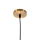 GLOBOSTAR® SEGRETO 01452 Vintage Κρεμαστό Φωτιστικό Οροφής με Ντουί 1 x E27 AC 220-240V IP20 - Μπλε & Χρυσό - Μ14 x Π14 x Υ18cm