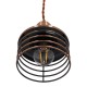 GLOBOSTAR® MANHATTAN 01453 Μοντέρνο Κρεμαστό Φωτιστικό Οροφής με Ντουί 1 x E27 AC 220-240V IP20 - Χάλκινο - Μ11 x Π11 x Υ14cm
