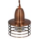 GLOBOSTAR® MANHATTAN 01453 Μοντέρνο Κρεμαστό Φωτιστικό Οροφής με Ντουί 1 x E27 AC 220-240V IP20 - Χάλκινο - Μ11 x Π11 x Υ14cm